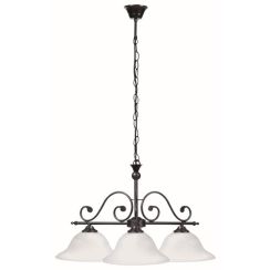 Rabalux Dorothea lámpara colgante 3x60 W blanco-negro 7773