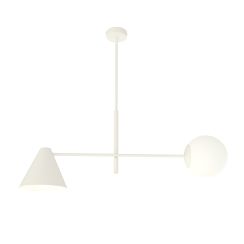 Emibig Hermes lámpara de techo 2x10 W blanco 1348/2