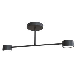 Emibig Halo lámpara de techo 2x10 W negro 1355/2