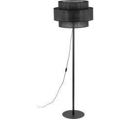 TK Lighting Calisto lámpara de pie 1x15 W negro 5896
