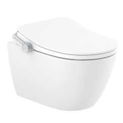 Roca Ona inodoro con función de bidé suspendido sin reborde blanco A80315FS01