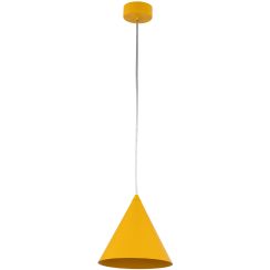TK Lighting Cono lámpara colgante 1x15 W amarillo 10077
