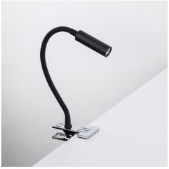 TK Lighting Lagos lámpara para escritorio 1x6 W negro-cromo 16025