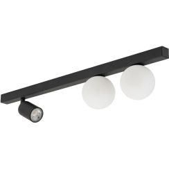 TK Lighting Vox lámpara de techo 3x10 W negro 10001