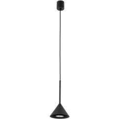 TK Lighting Cono lámpara colgante 1x10 W negro 10304