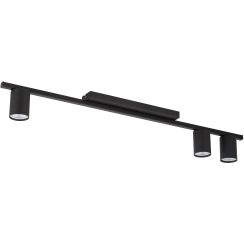TK Lighting Logan lámpara de techo 3x10 W negro 4565