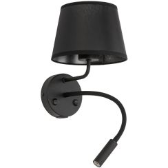 TK Lighting Maja lámpara de pared 2x15 W negro 10203
