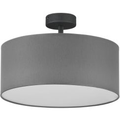 TK Lighting Rondo lámpara de techo 4x15 W blanco-cromo-gris 4240
