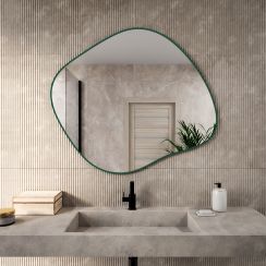 Baltica Design Tiny Border Stain III espejo 50x43 cm verde 5904107931906