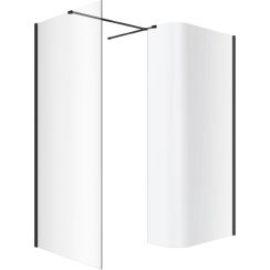 Conjunto mampara de ducha walk-in Excellent Vidoq KAEX.1507.930.LP.BL, mampara de ducha walk-in Excellent Vidoq KAEX.1506.1200.LP.BL