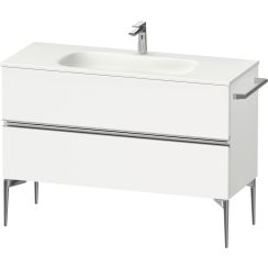 Duravit Sivida armario 121x47.7x59.2 cm suspendido, para lavabo blanco-cromo SV4653010180000