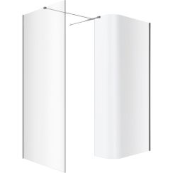 Conjunto mampara de ducha walk-in Excellent Vidoq KAEX.1507.930.LP.CR, mampara de ducha walk-in Excellent Vidoq KAEX.1506.1200.LP.CR