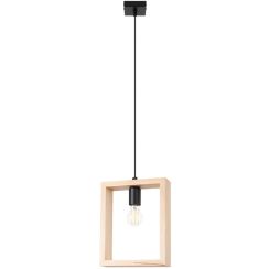 Sollux Lighting Aries lámpara colgante 1x15 W madera SL.1310