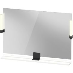 Duravit Sivida espejo 105x65 cm rectangular con iluminación negro-blanco SV74230BD180000