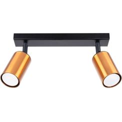 Sollux Lighting Winx lámpara de techo 2x10 W negro-cobre SL.1375