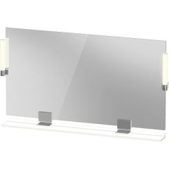 Duravit Sivida espejo 125x65 cm rectangular con iluminación blanco-cromo SV7424010180000
