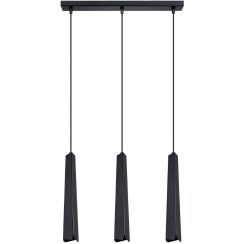 Sollux Lighting Prysm lámpara colgante 3x8 W negro SL.1402