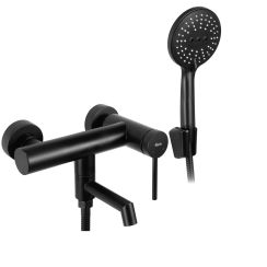 Rea Foss grifo de bañera y ducha a pared negro REA-B5099