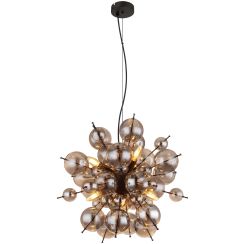 Globo Lighting Udo lámpara colgante 6x25 W negro-humado 15633HS