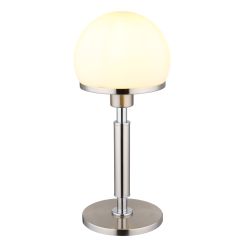 Globo Lighting Haku lámpara de sobremesa 1x40 W blanco-cromo-níquel 21954C
