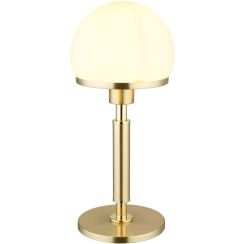 Globo Lighting Haku lámpara de sobremesa 1x40 W blanco-negro-latón 21954M