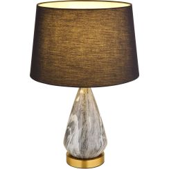 Globo Lighting Kisa lámpara de sobremesa 1x40 W negro-latón-gris 24147B