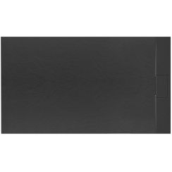 Rea Bazalt plato de ducha rectangular 120x80 cm negro REA-K3305