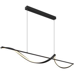 Globo Lighting Violino lámpara colgante 1x24 W negro 67207-24