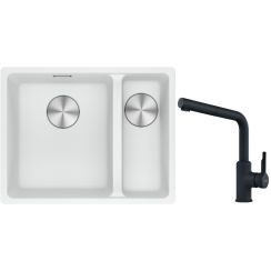 Conjunto fregadero de granito Franke Maris 125.0687.267, grifo de cocina Franke Urban 115.0627.523, 112.0545.792