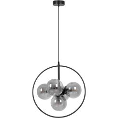 Kaja Neo lámpara colgante 5x10 W negro-grafito K-3836