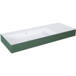 Elita Level lavabo 120.5x45.5 cm rectangular clásico blanco-verde RE041461236200
