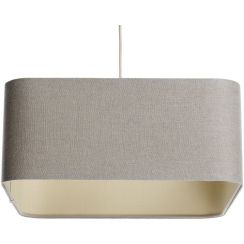BPS Koncept Kwadro len light lámpara colgante 1x60 W beige KW-001-40W25