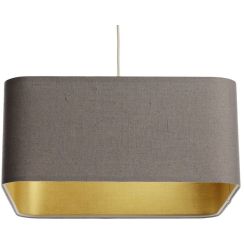 BPS Koncept Kwadro len light lámpara colgante 1x60 W oro-beige KW-002-40W30
