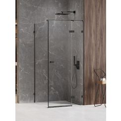 New Trendy Avexa Black XR cabina de ducha 110x100 cm rectangular negro mate/vidrio transparente EXK-6900