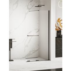 New Trendy Smart Black ścianka prysznicowa walk-in 160 cm czarny mat/szkło przezroczyste EXK-6682