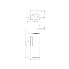 Omnires Modern Project dispensador de jabón 150 ml blanco MP60721WM