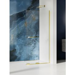 New Trendy Smart Light Gold ścianka prysznicowa walk-in 140 cm złoty połysk/szkło przezroczyste EXK-6733