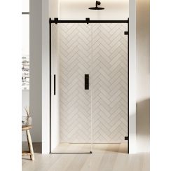New Trendy Softi X Black puerta de ducha 100 cm corredera negro mate/vidrio transparente EXK-5352