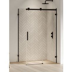New Trendy Softi X Black kabina prysznicowa 140x100 cm prostokątna prawa czarny mat/szkło przezroczyste EXK-5420