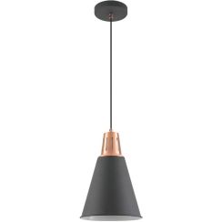 GTV Gianni lámpara colgante 1x40 W negro-oro OS-GIAN-E27-11-DEC