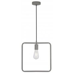 GTV Lija lámpara colgante 1x40 W gris/gris ceniza OS-LI-E27-15-DEC