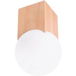 Sollux Lighting Solis lámpara de techo 1x8 W madera SL.1407