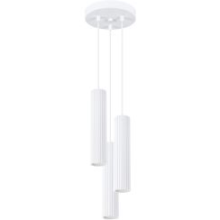 Sollux Lighting Karbon lámpara colgante 3x10 W blanco SL.1538