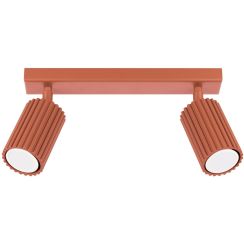 Sollux Lighting Karbon lámpara de techo 2x10 W rojo SL.1637