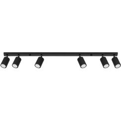 Sollux Lighting Karbon lámpara de techo 6x10 W negro SL.1585