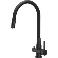 Quadron Agnes grifo para filtro de agua de pie negro 52141BLM