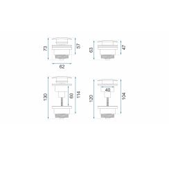 Rea tapón para lavabo oro REA-A8110
