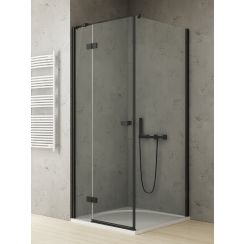 New Trendy Reflexa Black cabina de ducha 120x100 cm rectangular negro mate/vidrio transparente EXK-4966