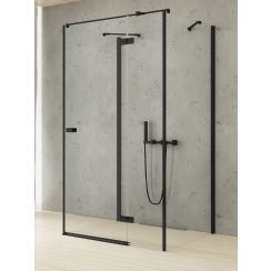 New Trendy Reflexa Black cabina de ducha 80x80 cm cuadrada negro mate/vidrio transparente EXK-5000