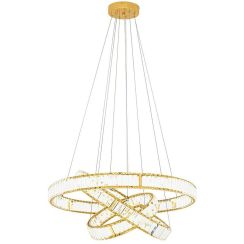 Moosee Liberty lámpara colgante 1x62.6 W oro-cristal MSE010100176